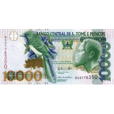 P66d Saint Thomas & Prince (Sao Tomé e Principe) - 10.000 Dobras Year 2013 (2 Sec. Threads)